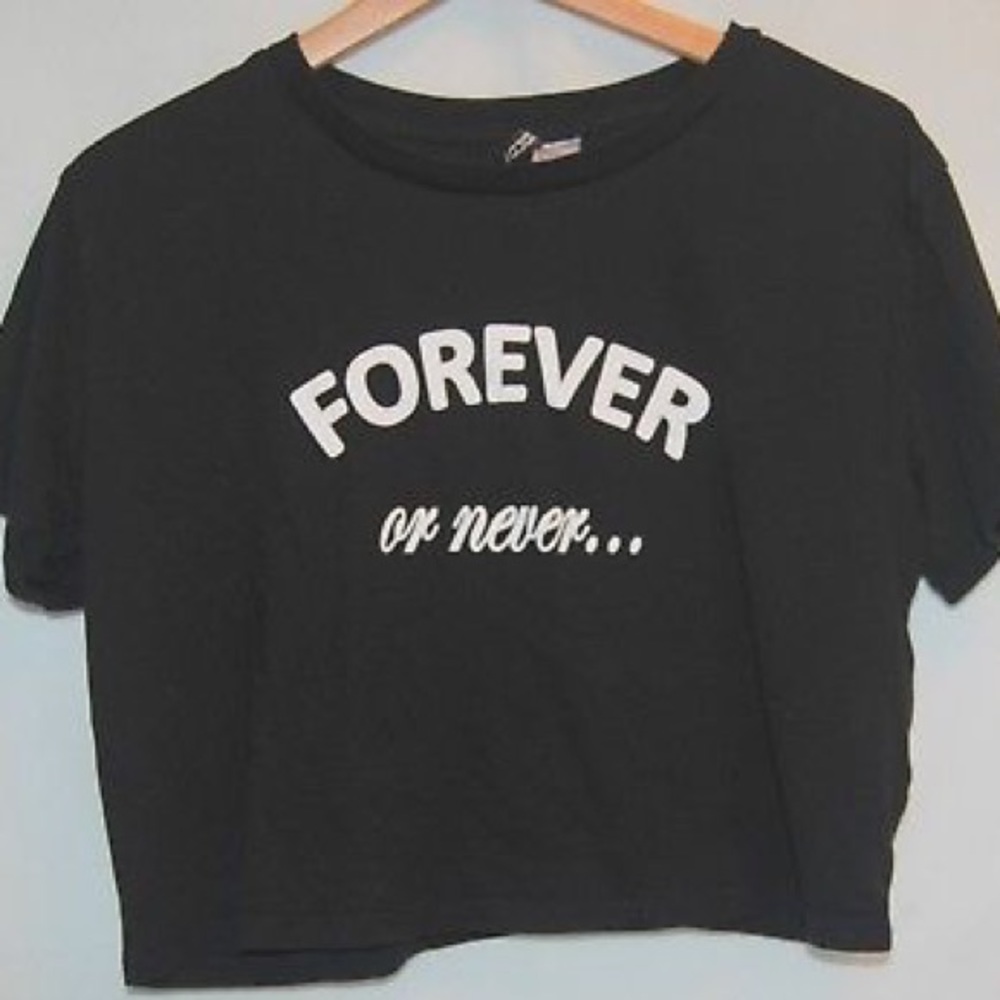 Forever or Never Cropped Tee